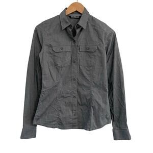 Arc'teryx Button Front Shirt Women's XS Gray Hiking Outdoor
